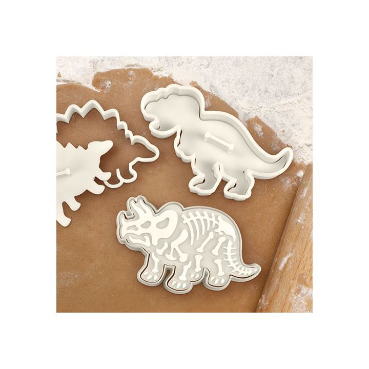 Set de 3 emporte-pièces "Dinosaure" - 12cm