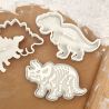 Set de 3 emporte-pièces "Dinosaure" - 12cm