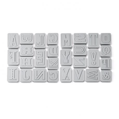 Set 28 Cookie Cutters "Letters" - K.C