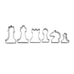 Set 6 Cookie Cutters "Chess"
