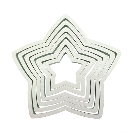 Set 6 Cookie Cutters "Star" - PME