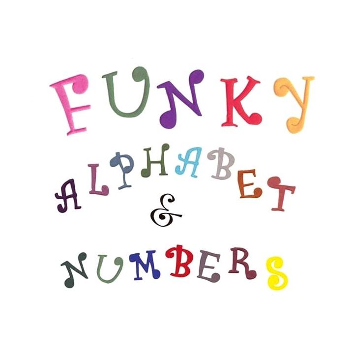 Set 6 Cookie Cutters "Numbers & Letters" - FUNKY - 3cm