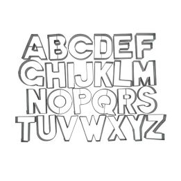 Set de 26 emporte-pièces "Lettres" - STADTER