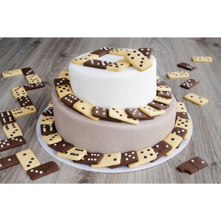 Decoration Ejector Cutter "Domino" - 6 x 3cm