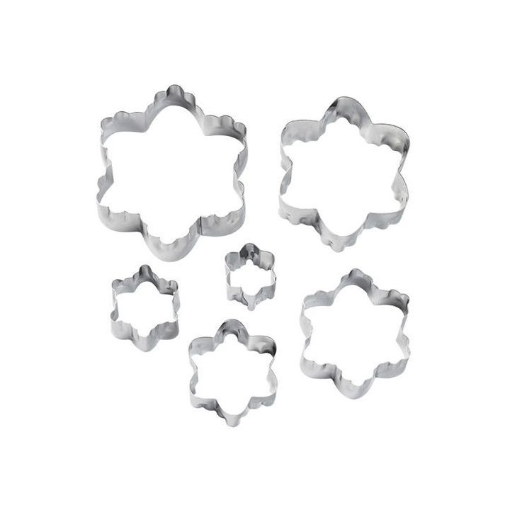 Set de 6 emporte-pièces "Fleurs" - WILTON - Ø 2-7cm