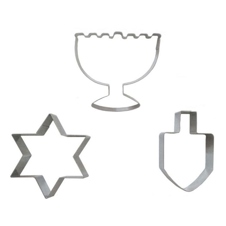 Set 3 Cookie Cutters "Hanukkah"