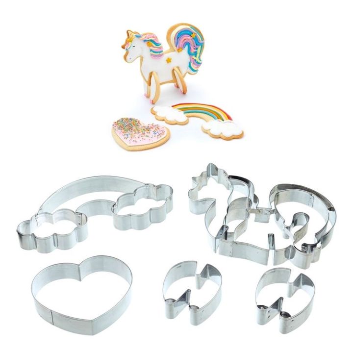 Set de 5 emporte-pièces "Licorne"