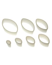 Set de 7 cortadores "oval" lisos