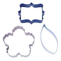 "Floral" - 3pcs - WILTON - 8,5cm
