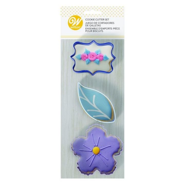 Set de 3 emporte-pièces "Floral" - 8.5cm