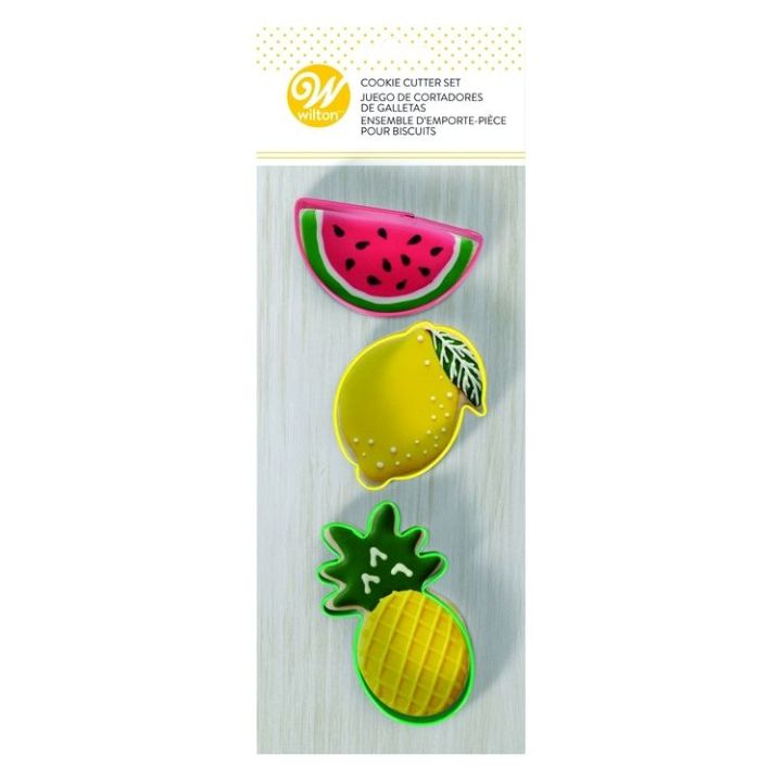 Set de 3 cortadores "Tropical" - WILTON - 7,5cm