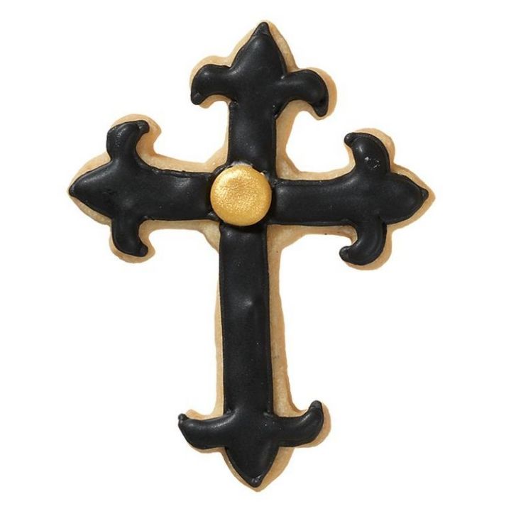 Cookie Cutter "Lily Cross" - 8cm