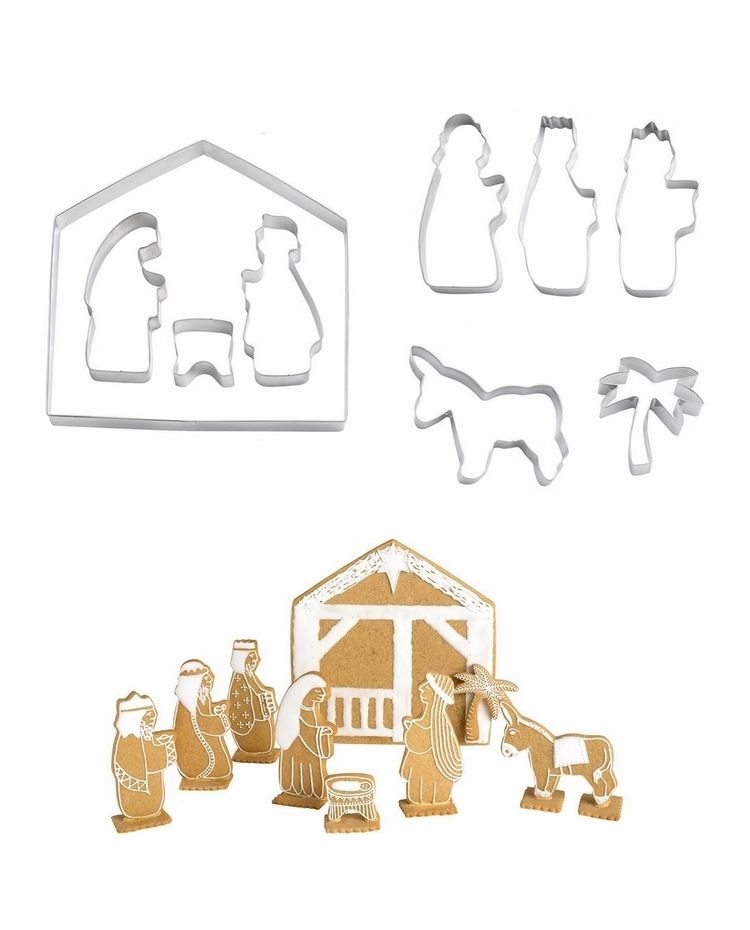 Crèche de Noël - 10pcs - EDDINGTONS - 4-19cm