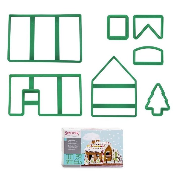 Set 7 Cookie Cutters "House" - STADTER - 5-19cm