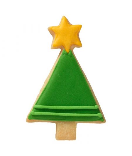 Biscuit "Sapin de Noël" décoré