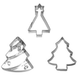 Set de 3 emporte-pièces "Sapin de Noël"