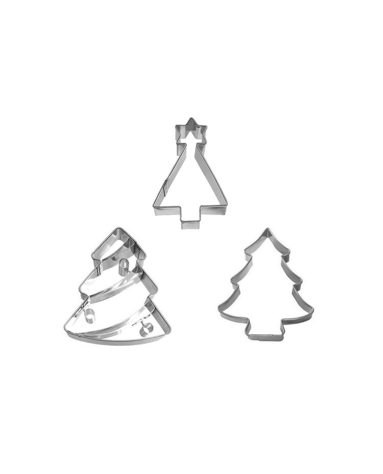 Set de 3 emporte-pièces "Sapin de Noël"