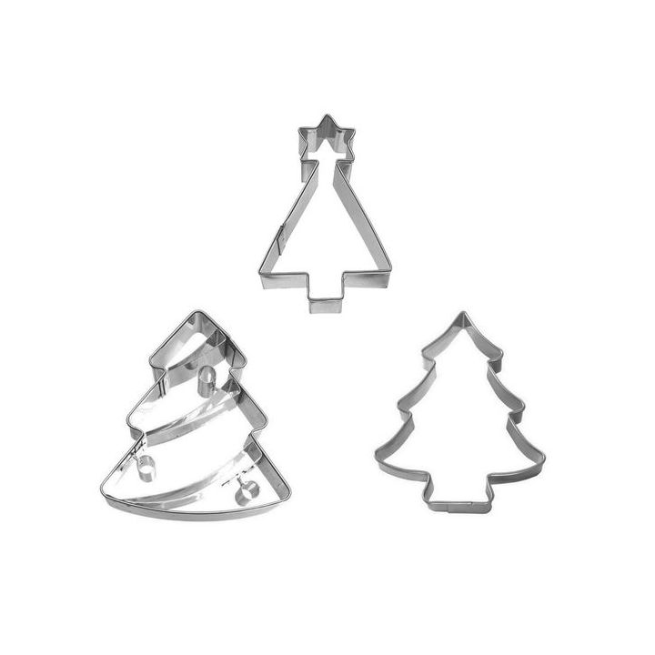 Set 3 Cookie Cutters "Christmas Trees"