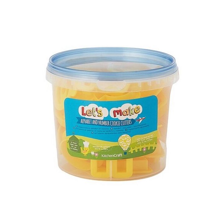 Set de 36 cortadores "Letras y Numeros" - KITCHEN CRAFT - 5cm