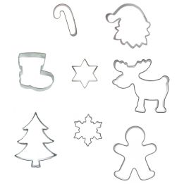 Set 8 Cookie Cutters "Christmas" - K.S - 5-7cm