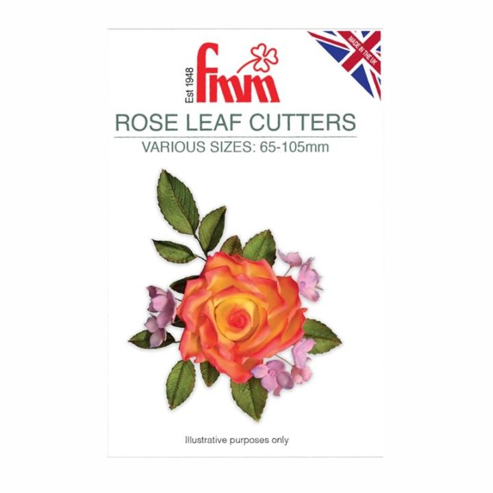Set 3 Cookie Cutters "Rose Leaf" - FMM