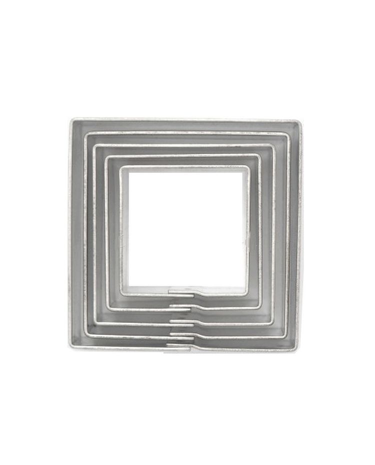 Set 5 Cookie Cutters "Square" - K.S - 2,5-4,5cm