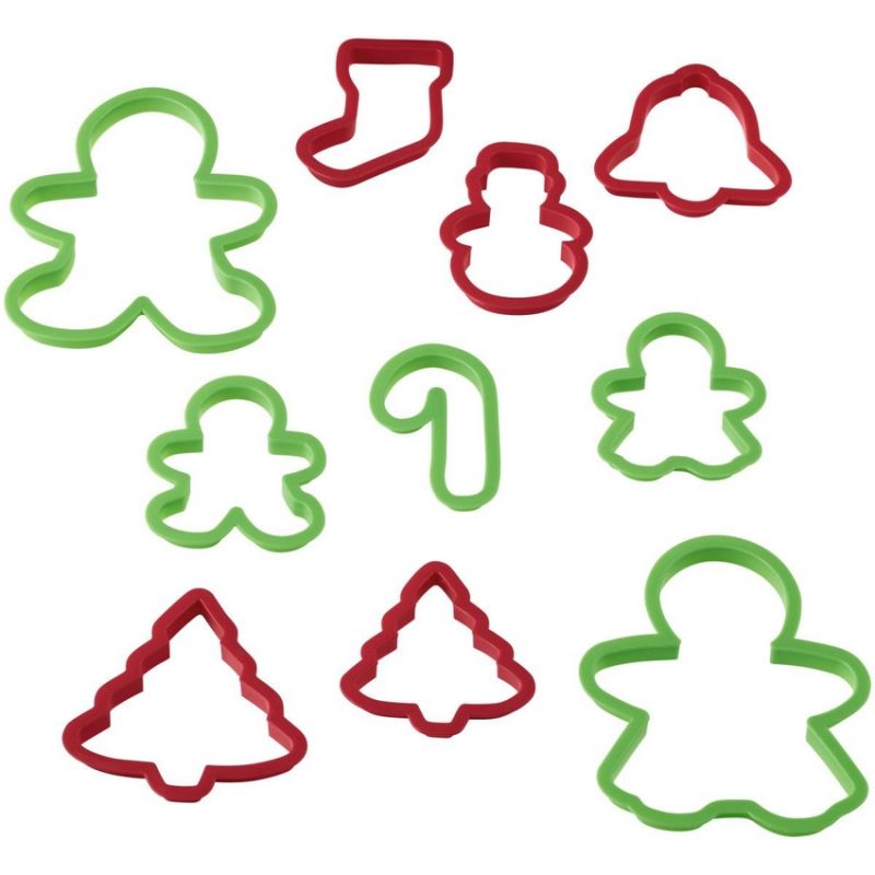 Set de 10 emporte-pièces "Christmas cookie"