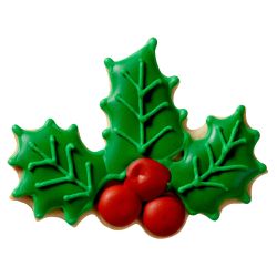 Cookie Cutter "Holly leaves & berries"