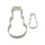 Set 2 Cookie Cutters "Snowman" - PME - 4,5/10cm