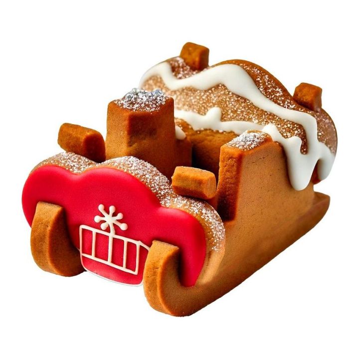 Set de 4 emporte-pièces "Traîneau du Père Noël" - WILTON