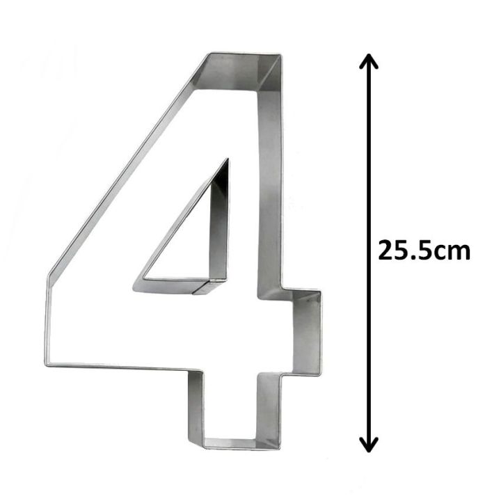 Cortador XXL / Aro de reposteria - NÚMEROS  - CS - 25,5cm