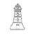 Cookie Cutter "Lighthouse" - STADTER - 6cm