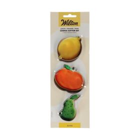 Set de 3 cortadores "Frutas" - WILTON - 7,5cm