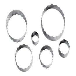 Set de 6 emporte-pièces "Ovale - Double Face"