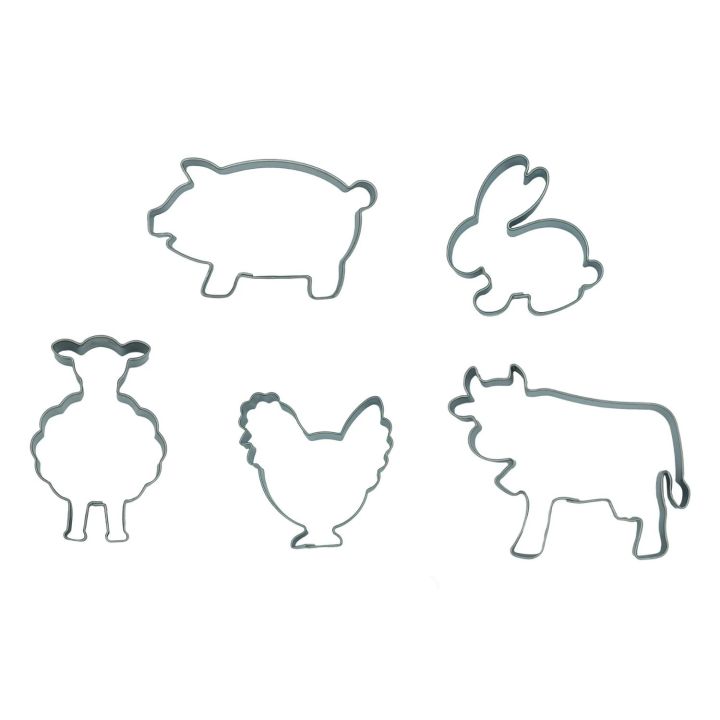 Set 5 Cookie Cutters "Farm"