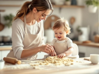Pâtisserie avec bébé : astuces pour concilier passion et parentalité